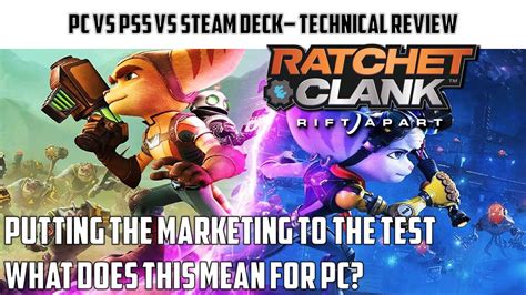 Ratchet Clank Rift Apart Testing The SSD Of The PS5 Vs PC Steam