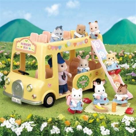 Sylvanian Families Nursery Double Decker Bus The Dolls House Boutique