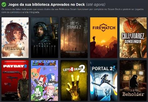 Steam Deck Valve Libera Site Que Mostra Jogos Que Rodam No Portátil Sbt