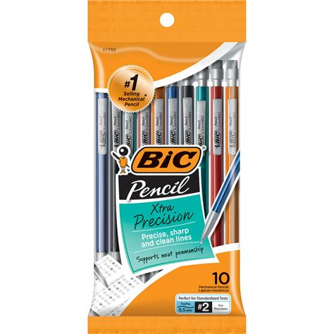 Bic Xtra Precision Mechanical Pencils 05 Mm 10 Ct