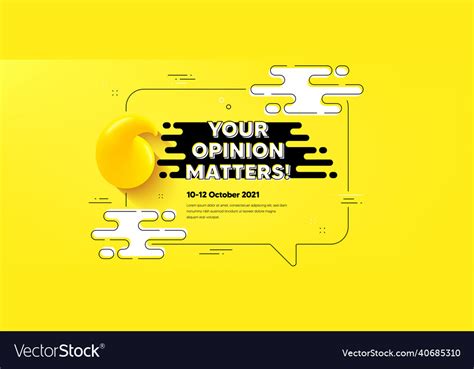 Your Opinion Matters Symbol Survey Or Feedback Vector Image