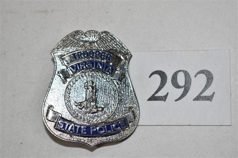 Lot - Virginia State Police Trooper Badge