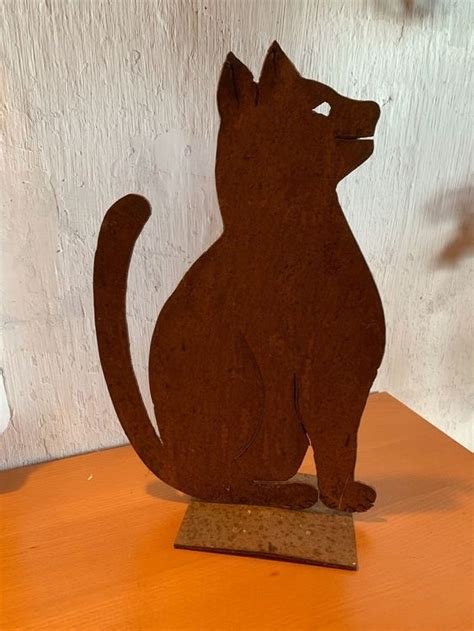 Katze Rostfigur Skulptur Kaufen Auf Ricardo