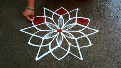 Margazhi Madham Flowers Padi Kolam New Year Rangoli Dots