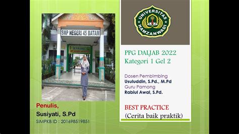 Best Practice Ppg Daljab 2022 Youtube