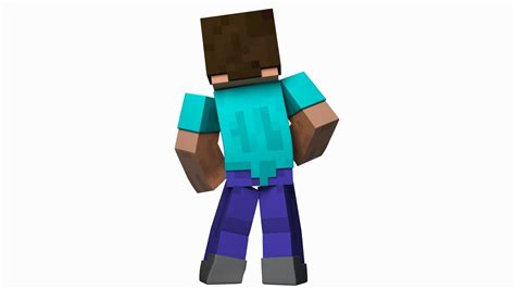 Minecraft Steve Character 3d Model Rigged Cgtrader