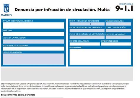 El Ayuntamiento Cambia Las Notificaciones De Las Multas De Tr Fico Madrid