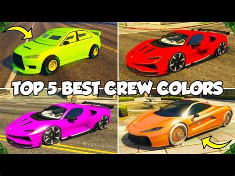 The Top Best Modded Crew Colors In Gta Online Bright Colors Rare