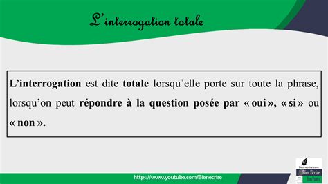 Les Diff Rents Types Dinterrogation Totale Partielle Indirecte