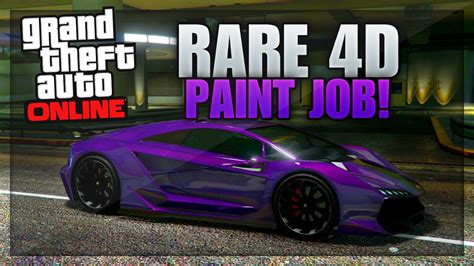 Gta 5 Paint Jobs Rare 4d Paint Job Tutorial Gta 5 4d Violet Trance