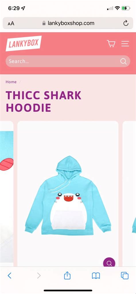 Lankybox Thicc Shark Hoodie Shark Hoodie Hoodies Thicc