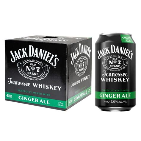 Buy Jack Daniel S Ginger Ale RTD Cocktail 4PK Online Notable Distinction