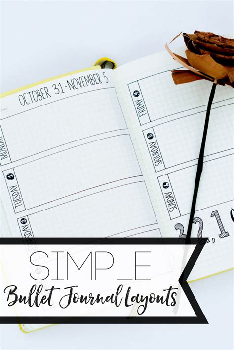 Simple Bullet Journal Themes