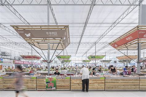 Temporary Site of Shengli Market China by LUO studio 谷德设计网