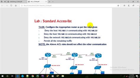 Tutorial Standard Acl Youtube