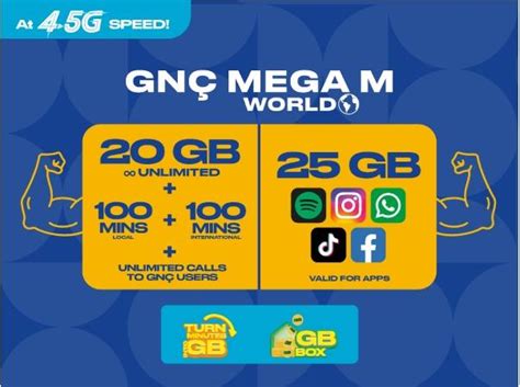 Gn Mega World M Prepaid Package Paket Detay Kuzey Kibris Turkcell