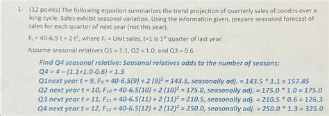 Solved 1 12 Points The Following Equation Summarizes Chegg