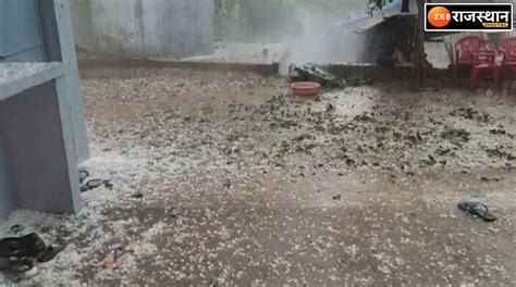 Rajasthan Weather Update Hail Storm With Rain In Alwar Bharatpur