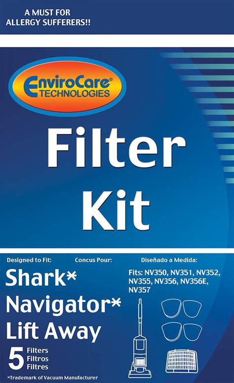 EnviroCare Replacement Vacuum Filters for Shark Navigator Lift-Away ...