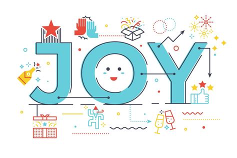 Joy Word Lettering Illustration 540141 Vector Art At Vecteezy