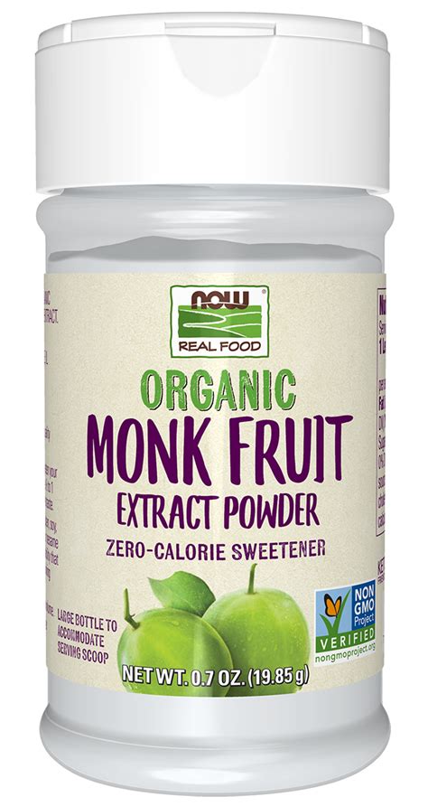 Monk Fruit Liquid Sweetener Zero Calorie Organic Sweetener NOW Foods