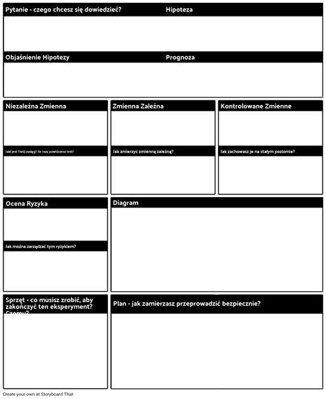 Wyższy Arkusz Eksperymentalny Storyboard by pl examples