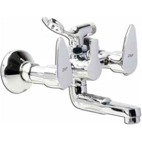 Buy ZAP Brezza Brass Chrome Finish Silver Telephone Shower Arrangement