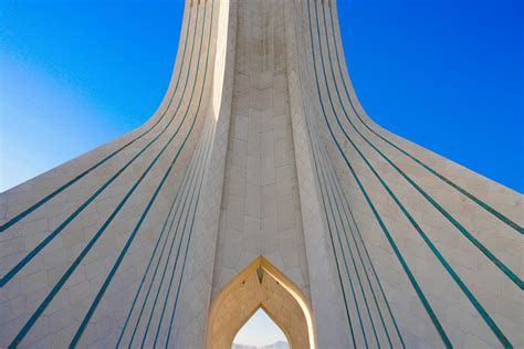 Azadi Tower under a Clear Blue Sky · Free Stock Photo