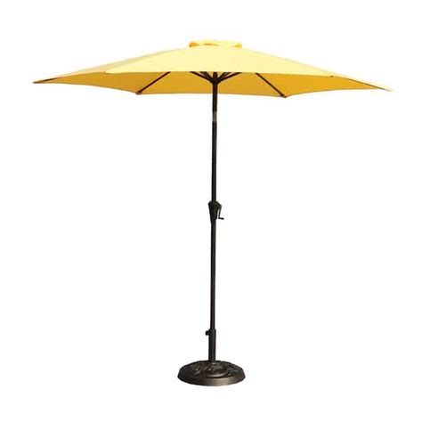 Sunrinx Ft Aluminum Market Push Button Tilt Patio Umbrella In