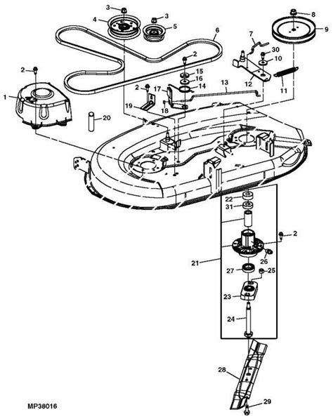 Visual Guide: John Deere Z225 Mower Deck Belt Diagram