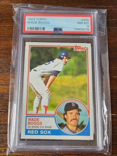 Topps Wade Boggs Rc Psa Boston Red Sox Ebay