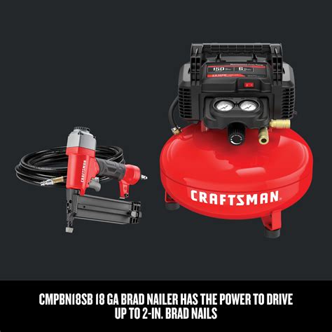 Brad Nailer And Air Compressor Combo Kit Craftsman