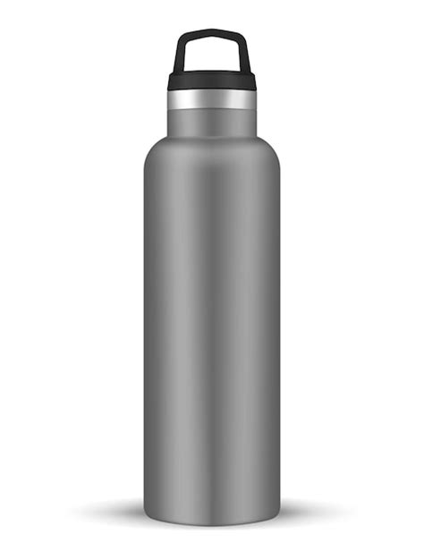 Premium Vector Insulated Water Bottle With Carry Handle Vector Mockup