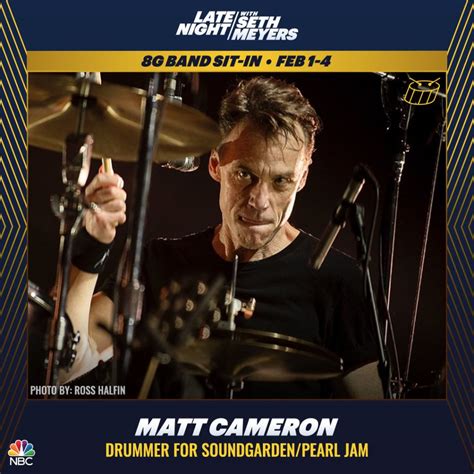 Soundgarden Pearl Jam Drummer Matt Cameron To Sit In W The 8G Band On