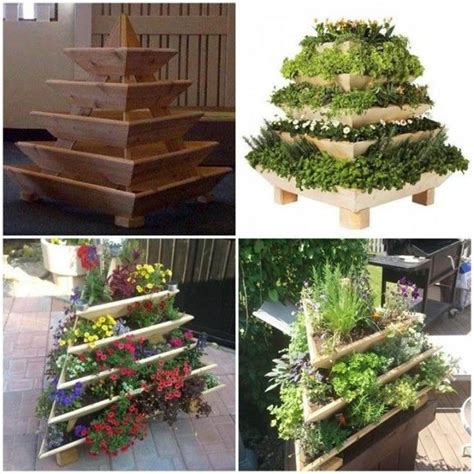 How To Diy Vertical Pyramid Tower Garden Planter Artofit