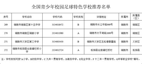 名单公示！铜陵4所学校入选！工作青少年全国