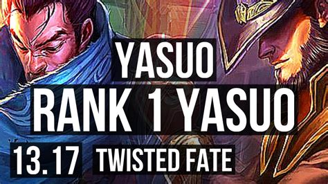 YASUO Vs TWISTED FATE MID Rank 1 Yasuo 71 Winrate Rank 8 4 1 5