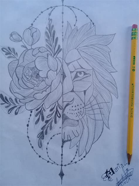 Dibujos Para Pasar El Rato Le N Con Flor