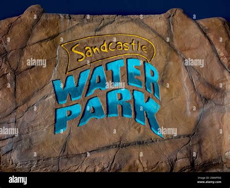 Sandcastle Water Park Blackpool Seaside Resort Lancashire Uk Stock