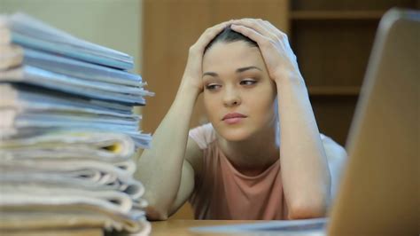 Overwhelmed Office Worker Stock Footage Sbv 312782011 Storyblocks