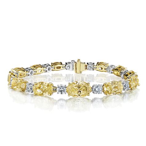 Oval Round Diamond Bracelet Ses Creations