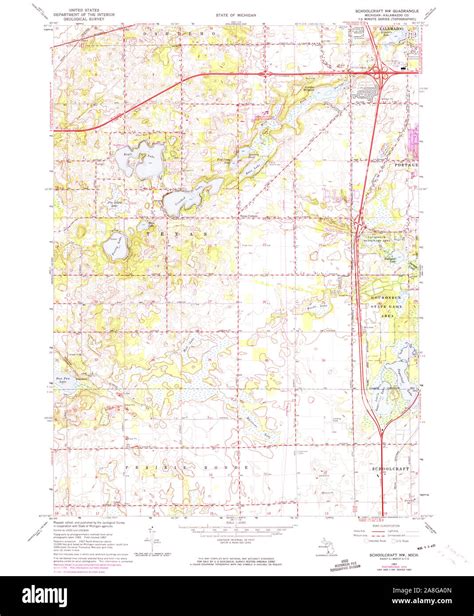 Map Of Schoolcraft Hi Res Stock Photography And Images Alamy