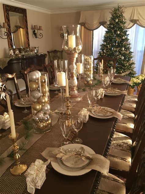 Pin By Ana Rios On Deco Navide A Christmas Dinner Table Settings