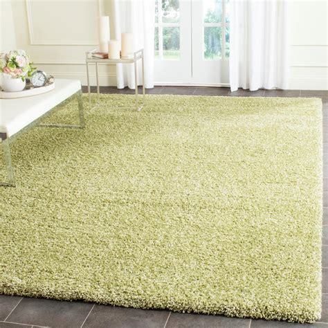 Safavieh Santa Monica Shag Green 8 ft. x 10 ft. Area Rug-SGN725-5252-8 ...