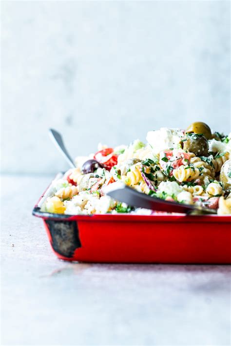 Griechischer Nudelsalat Mit Feta Nur Minuten