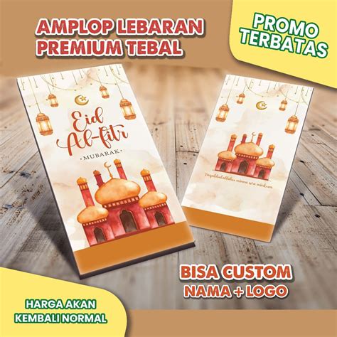 Jual Amplop Lebaran Hari Raya Idul Fitri Unik Bisa Custom Nama Dan Logo