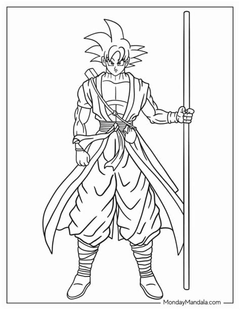 22 Goku Coloring Pages Free Pdf Printables