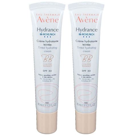 Avène Hydrance BB Riche Crème Hydratante Teintée SPF 30 2x40 ml