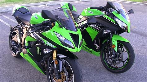 2013 Kawasaki Ninja 636 Zx6r And Ninja 300 Side By Side Physical Size