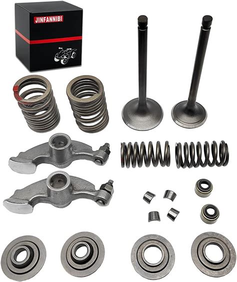 Jinfannibi Rocker Arm Intake And Exhaust Valve Seal Spring Kit Compatible For Yamaha Warrior 350